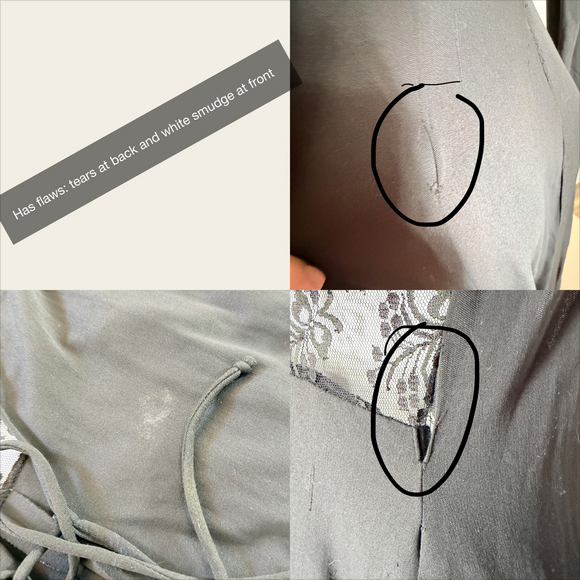 Floor Length Long Black Lace Duster Cardigan Witchy Regalcore Gothic vampire - Picture 6 of 8